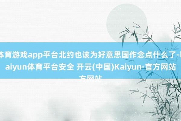 体育游戏app平台北约也该为好意思国作念点什么了-kaiyun体育平台安全 开云(中国)Kaiyun·官方网站